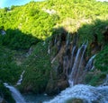 Ã¢â¬ÅPlitviceÃ¢â¬Â Lake with waterfall in HDR Croatia Europe National Park Royalty Free Stock Photo